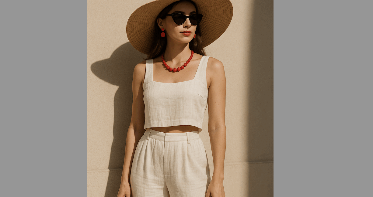 Août rime avec chaleur, liberté et instants de détente. Le look du jour mise sur la fraîcheur.
